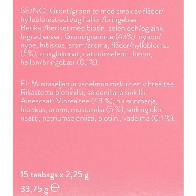 Friggs Vihreä Tee Seljanmarja & Vadelma