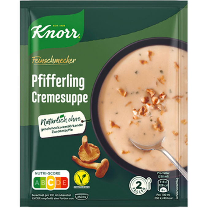 Knorr Pfifferling Cremesuppe