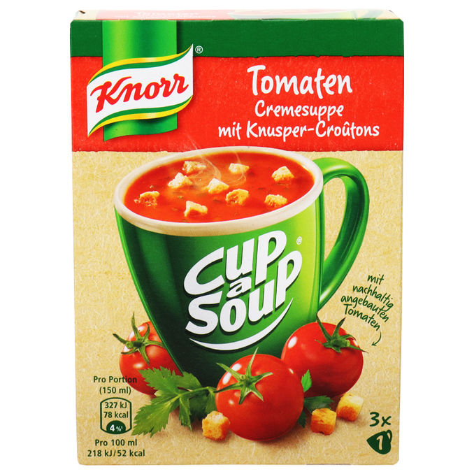Knorr Cup a Soup Tomatencremesuppe, 3er Pack
