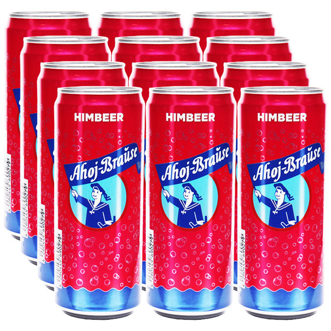 Ahoj Brause Ahoj-Brause Himbeer, 12er Pack (EINWEG) zzgl. Pfand