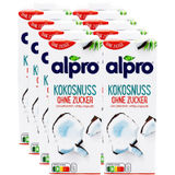 Alpro Kokosnussdrink Ohne Zucker, 8er Pack