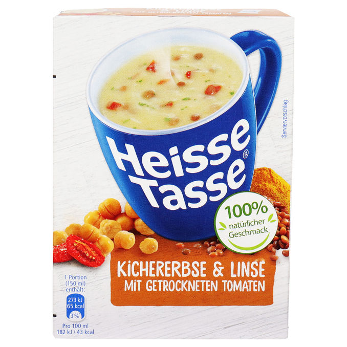 Erasco Heisse Tasse Kichererbse & Linse