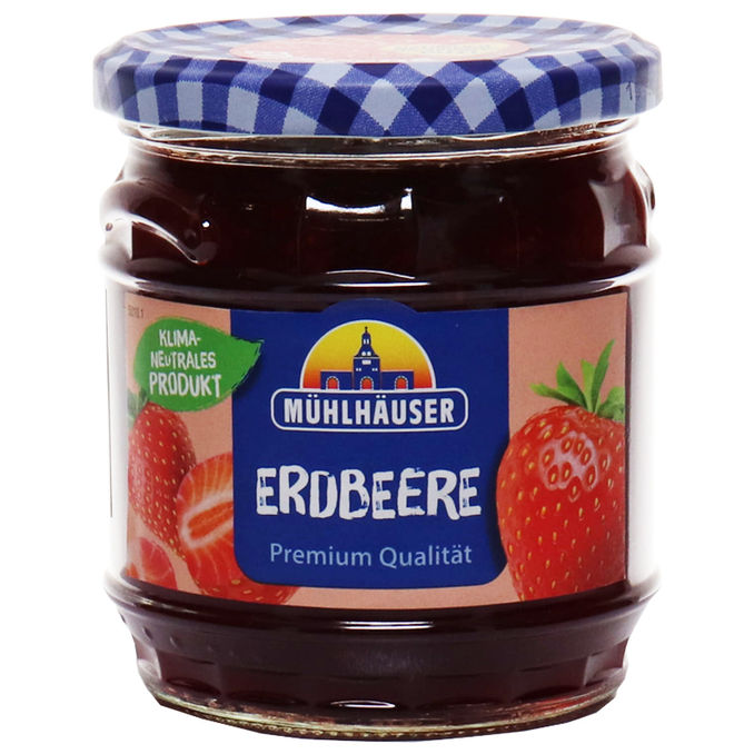 Mühlhäuser Extra-Konfitüre Erdbeere (450g)