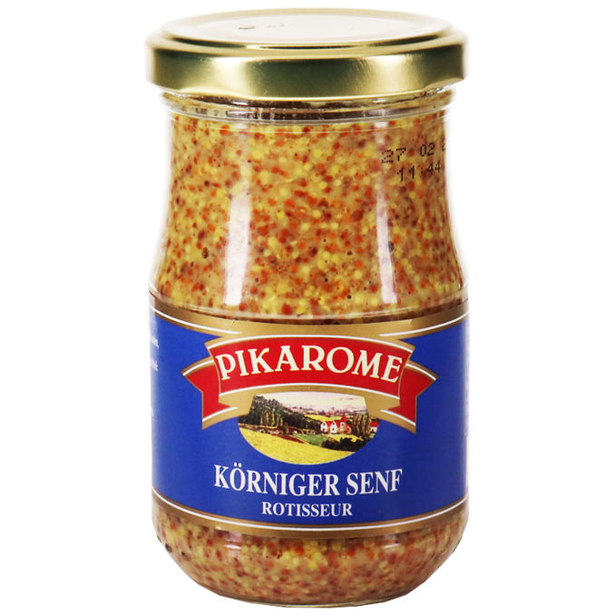 Pikarome Körniger Senf im Glas