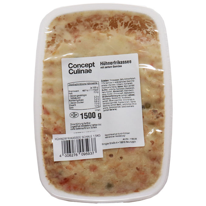 Concept Culinae Hühnerfrikassee mit zartem Gemüse (Big Pack)