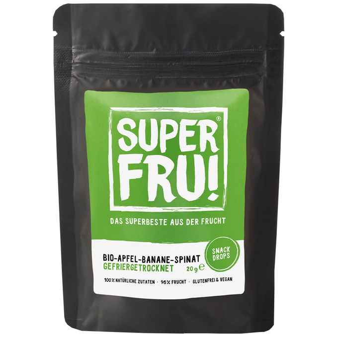 Superfru BIO Snack Drops Apfel-Banane-Spinat
