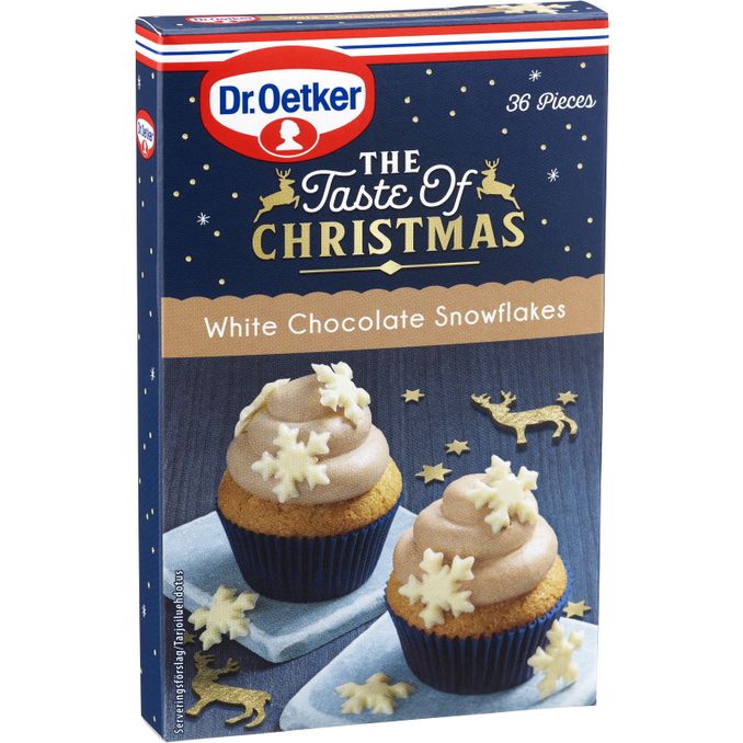 Dr. Oetker Vitchoklad Snöflingor