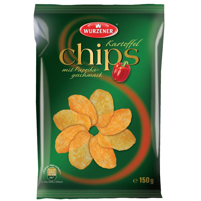 WURZENER Kartoffelchips Paprika