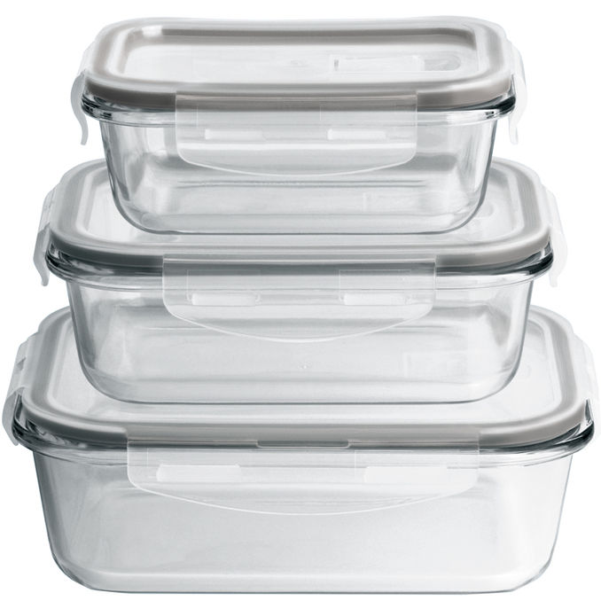 MAXXMEE Glas-Frischhaltedosen Set (3 Stück)