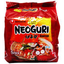 Neoguri Instant-Nudelsuppe Meeresfrüchte, scharf (5er Pack)