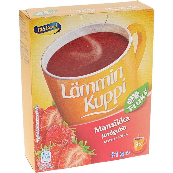 Blå Band Lämmin Kuppi Mansikkakeitto