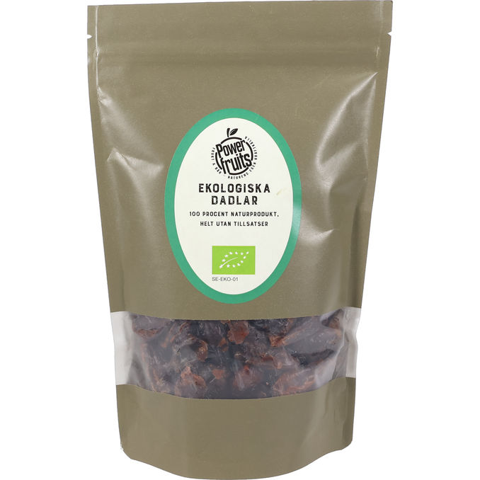 Powerfruits Økologiske Dadler u. Sten 500 g
