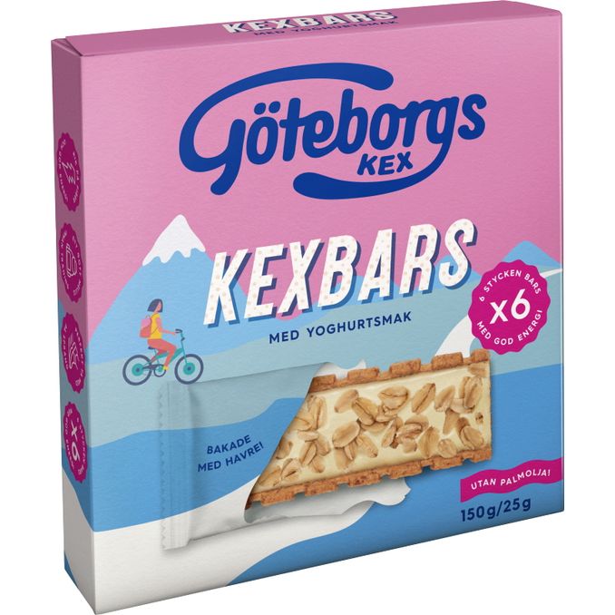 Göteborgs kex 2 x Kexbars Yoghurt