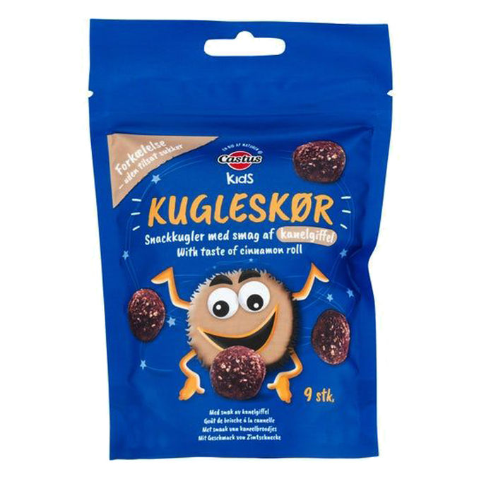Castus Rawkugler Kugleskør Dadler m. kanelgiffelsmag 70g