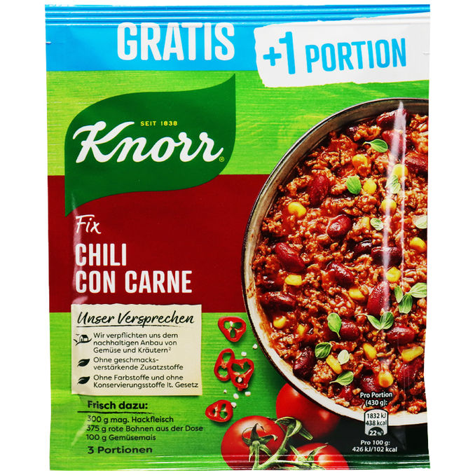 Knorr Fix Chili con Carne (+1 Portion)