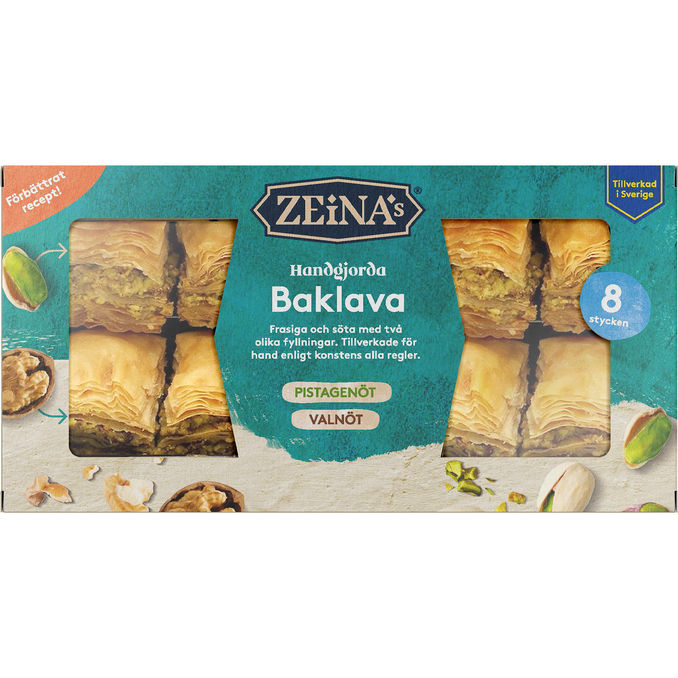 Zeinas Baklava Pistacie og Valnød