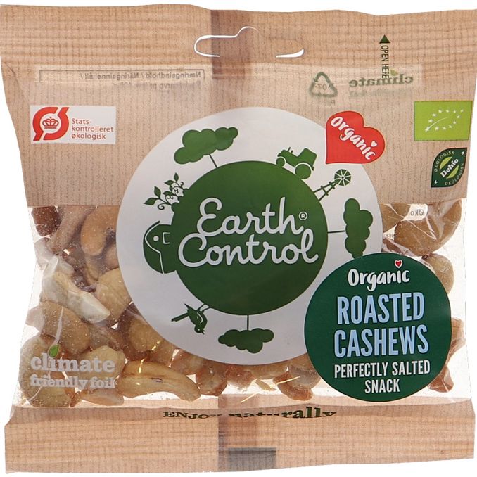 Earth Control Cashewpähkinät Paahdettu & Suolattu