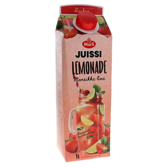 Marli  Lemonade Mansikka-Lime Mehujuoma