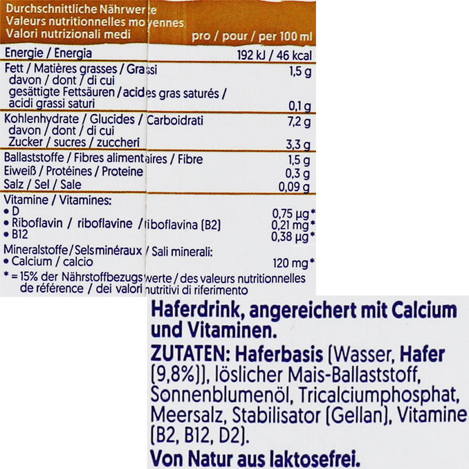 Hafer Original + Hafer Ohne Zucker, 8er Pack, 8x 1L von ALPRO Motatos