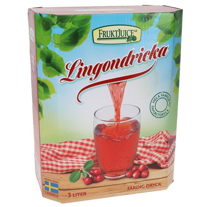 Fruktjuice AB Tyttebærdrik 3 liter
