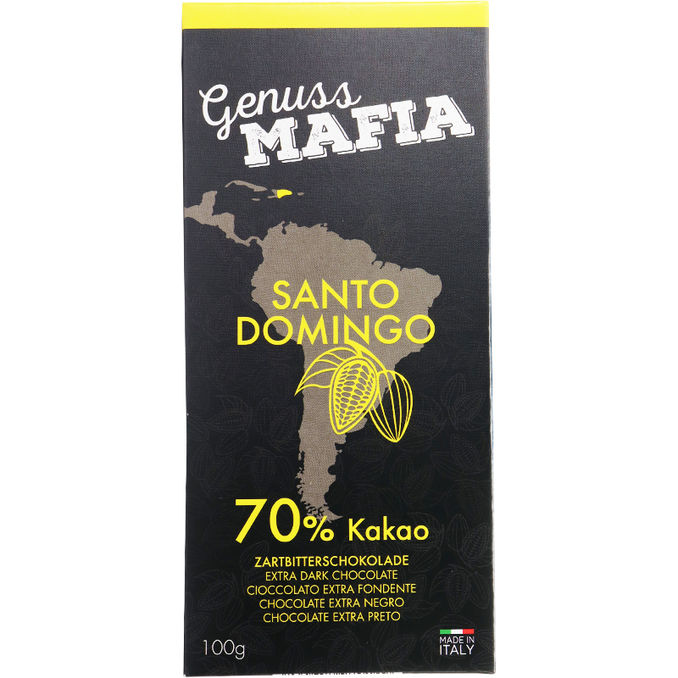 Genuss Mafia Extra Dunkle Schokolade Santo Domingo