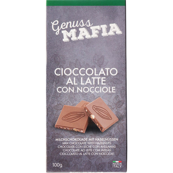 Genuss Mafia Milchschokolade mit Haselnüssen