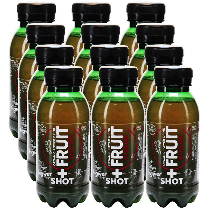 Kloster Kitchen BIO SHOT+FRUIT Ingwer Himbeere, 12er Pack (EINWEG) zzgl. Pfand