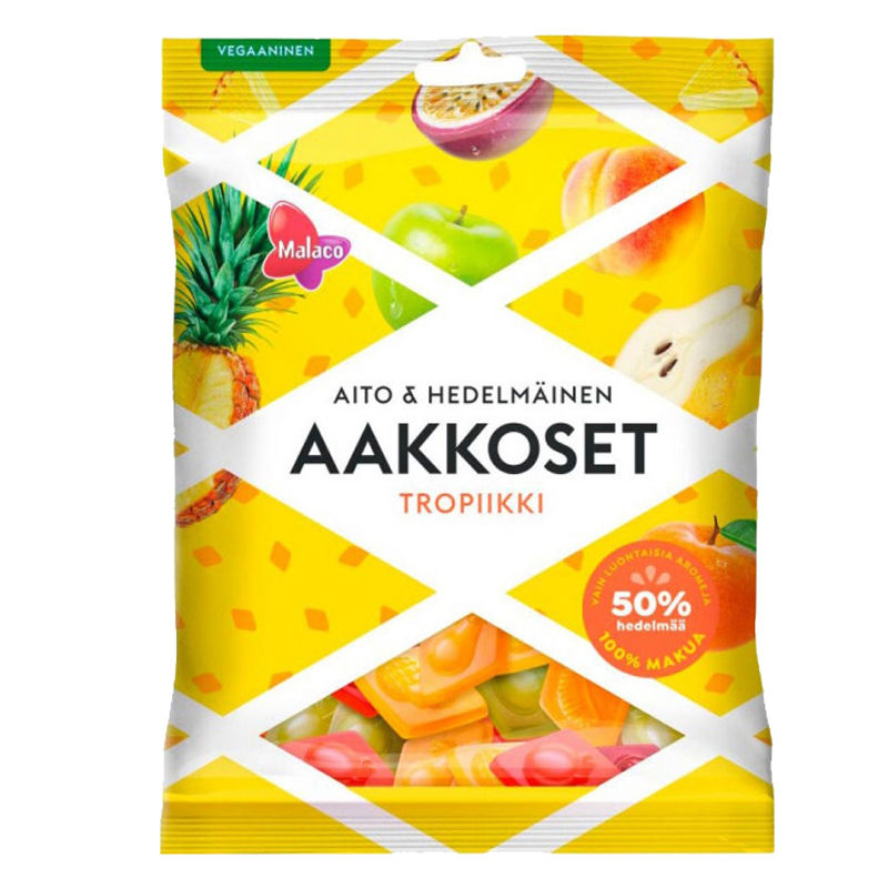 Aakkoset Tropiikki, 230 g, Malaco | Matsmart