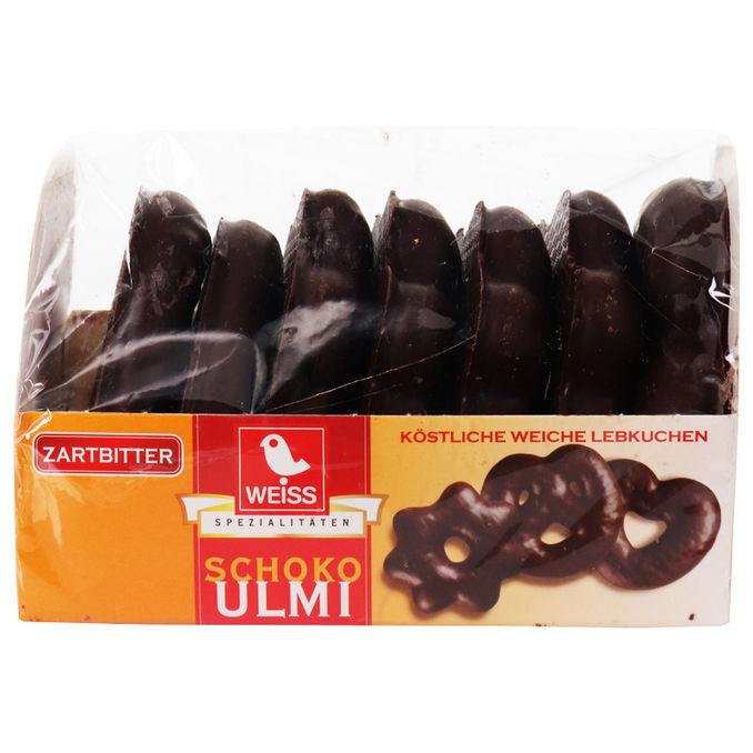 Weiss Lebkuchen mit Zartbitterschokolade