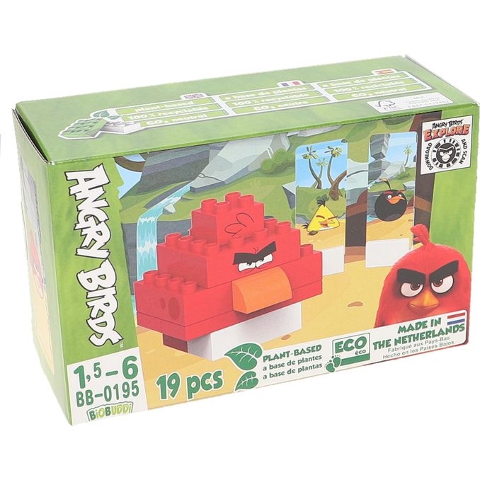 BioBuddi Angry Birds Red Legetøj økologisk bæredygtigt bionedbrydeligt