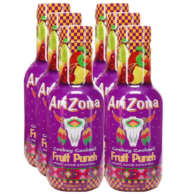 AriZona Cowboy Cocktail Fruit Punch (EINWEG), 6er Pack zzgl. Pfand