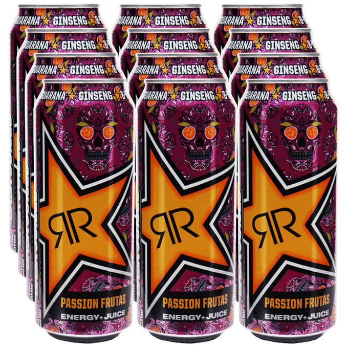 Rockstar Passion Frutas, 12er Pack (EINWEG) zzgl. Pfand