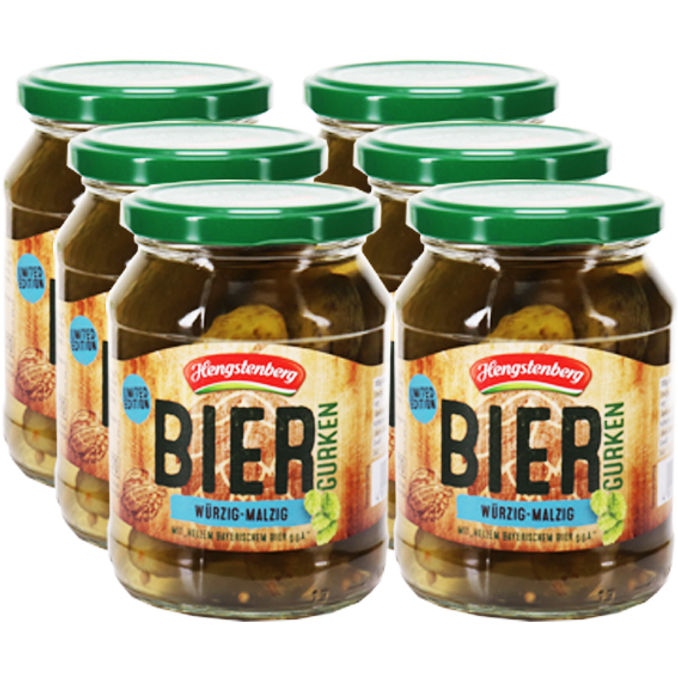 Hengstenberg Bier Gurken, 6er Pack