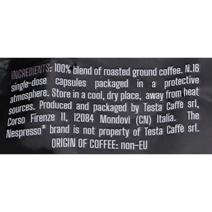 Kahvikapselit Caffe Testa Hard Touch 16kpl