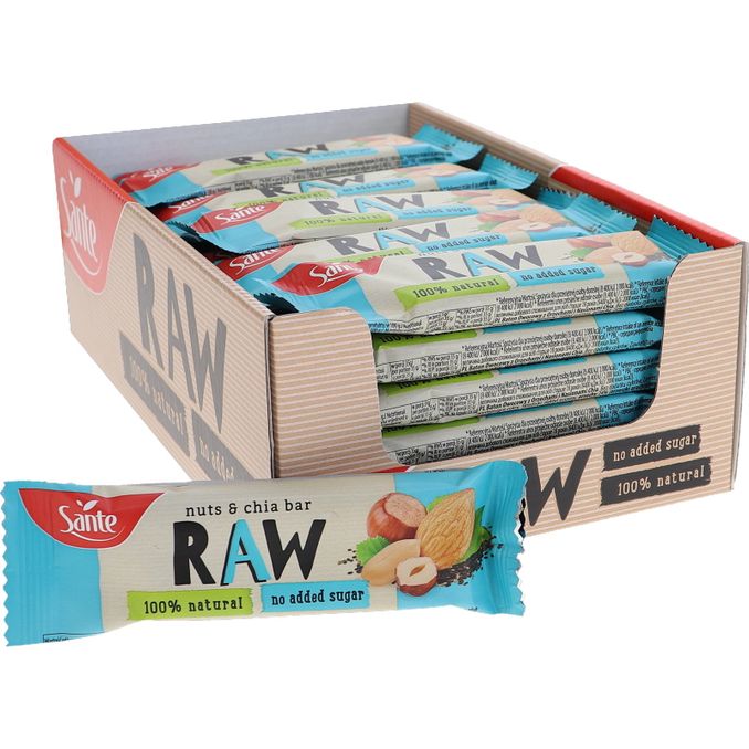 Sante Raw Bar Nötter & Chia 36-pack