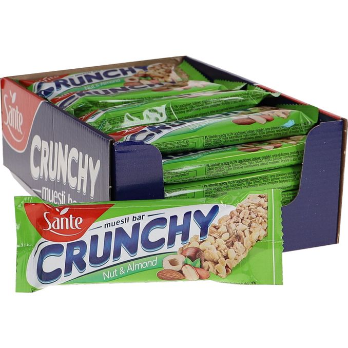 Läs mer om Sante Crunchy Bar Nötter & Mandel 25-pack