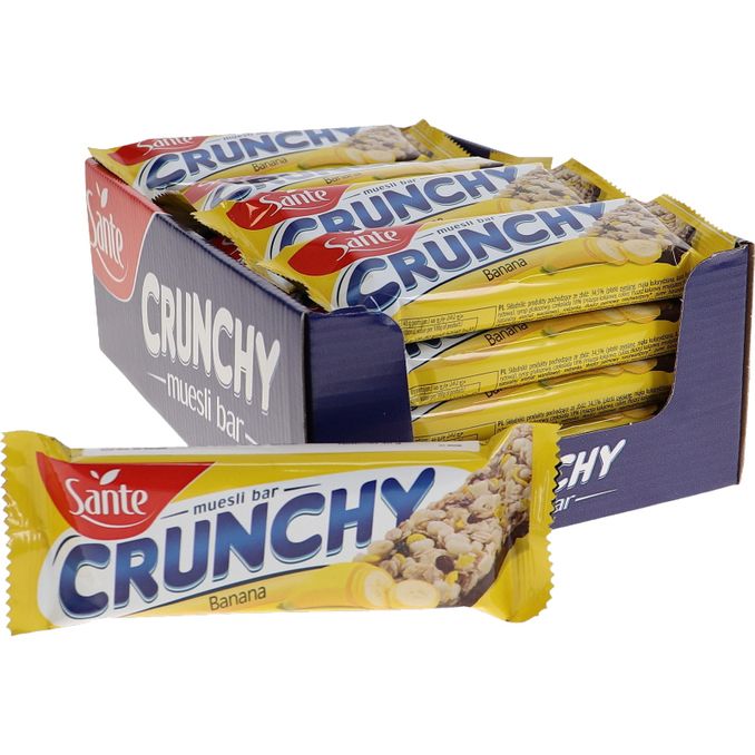 Läs mer om Sante Crunchy Bar Banan & Choklad 25-pack