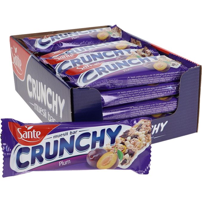 Sante Crunchy Bar m. Blomme & Youghurt 25-pak