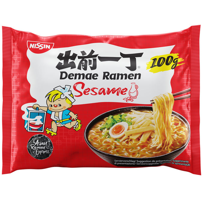 Nissin Instantnudeln Ramen Sesam