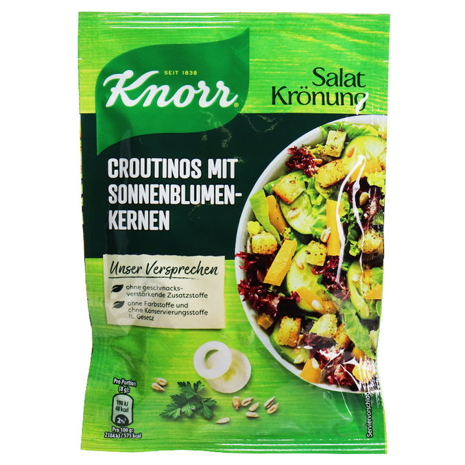 Knorr Salatkrönung Croutinos mit Sonnenblumenkernen