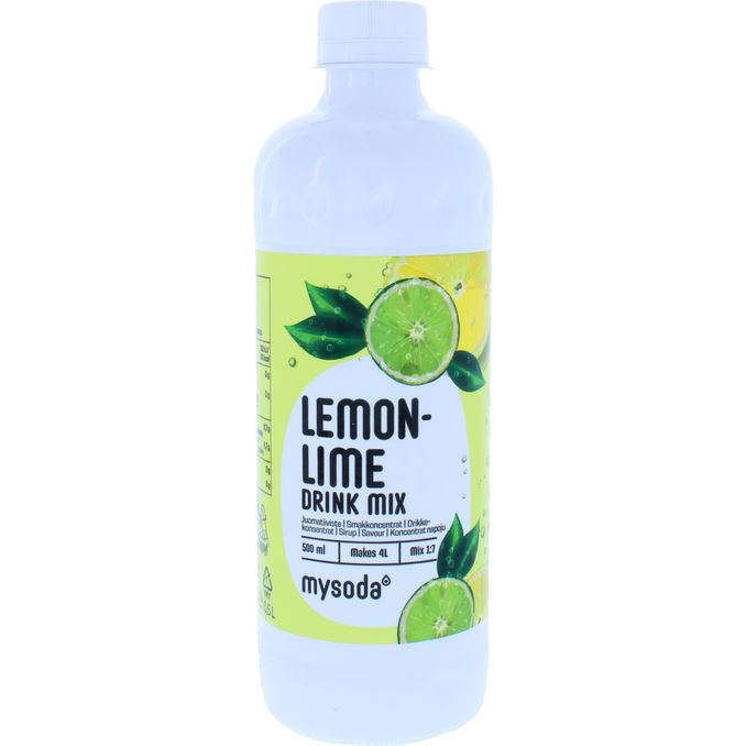 Läs mer om Mysoda Lemon-Lime Smakextrakt Saft Läsk 4L