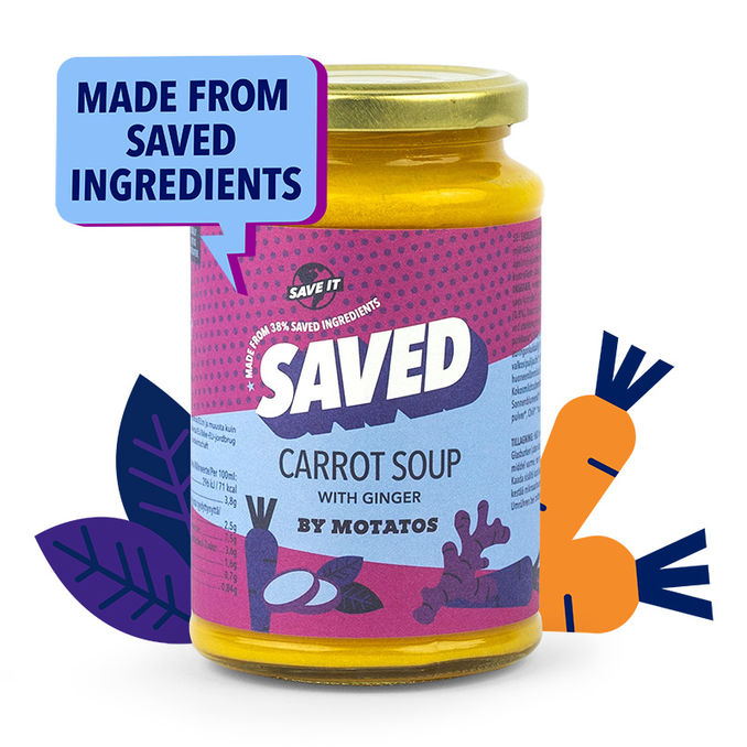 SAVED By Motatos Øko Gulerodssuppe m. Ingefær