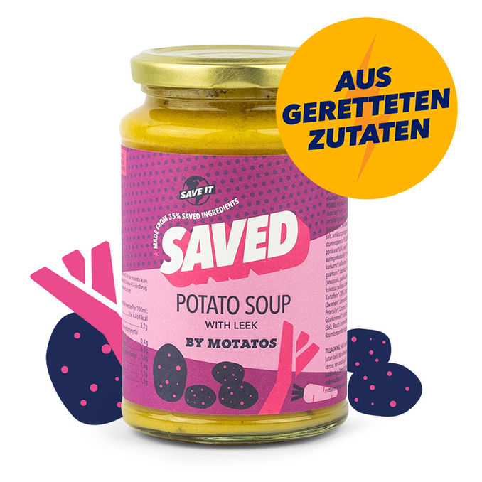 SAVED By Motatos BIO Suppe Kartoffel & Lauch, 6er Pack