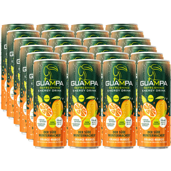 GUAMPA Energy Orange-Mango, 24er Pack (EINWEG) zzgl. Pfand
