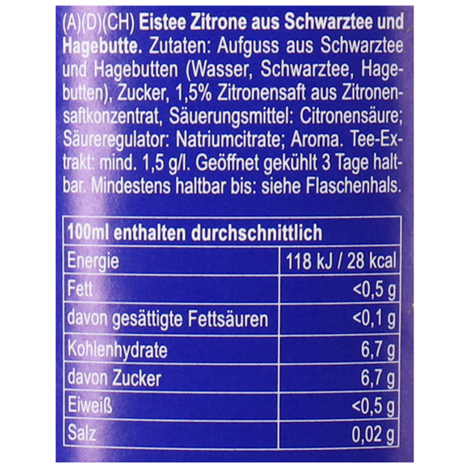 Rauch Eistee Zitrone, 6er Pack (EINWEG) zzgl. Pfand