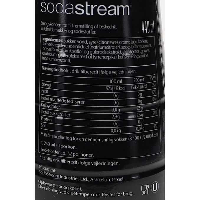Næringsindhold Soda Stream Mountain Dew 440ml
