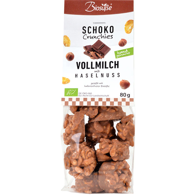 Biosüße BIO Schoko Crunchies Vollmilch