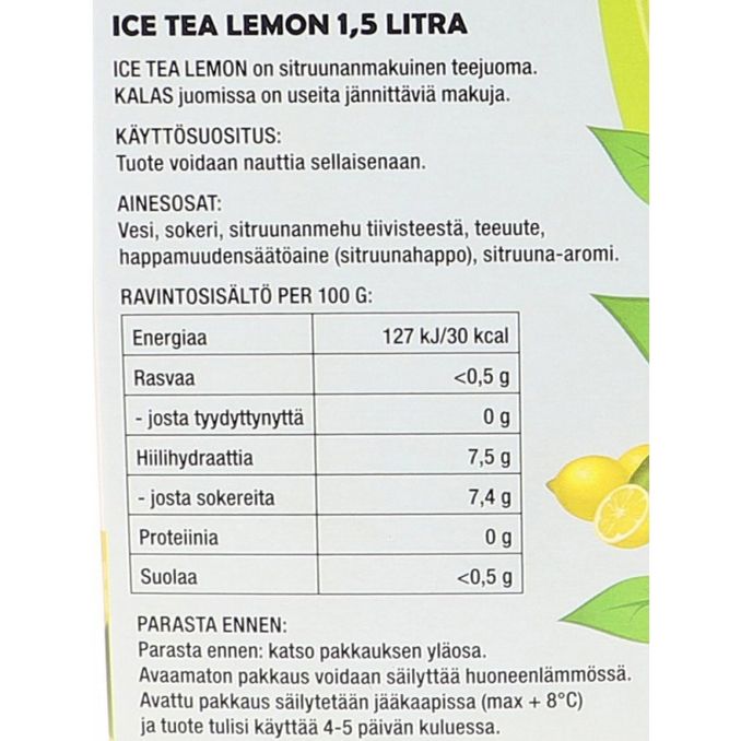 Kalas Ice Tea Lemon 
