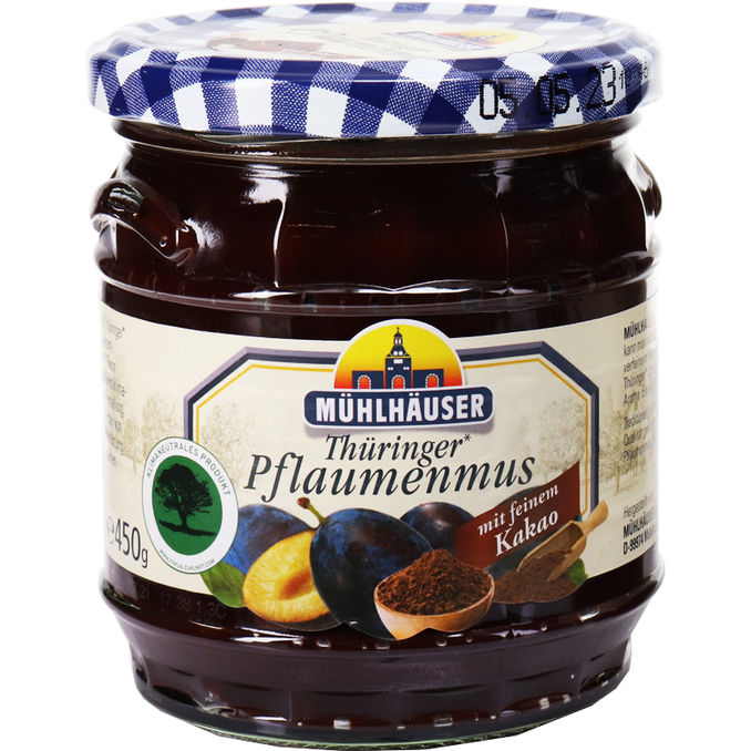 Mühlhäuser Pflaumenmus mit Kakao