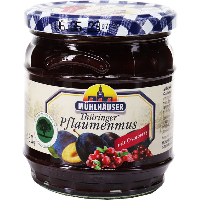 Mühlhäuser Pflaumenmus mit Cranberry